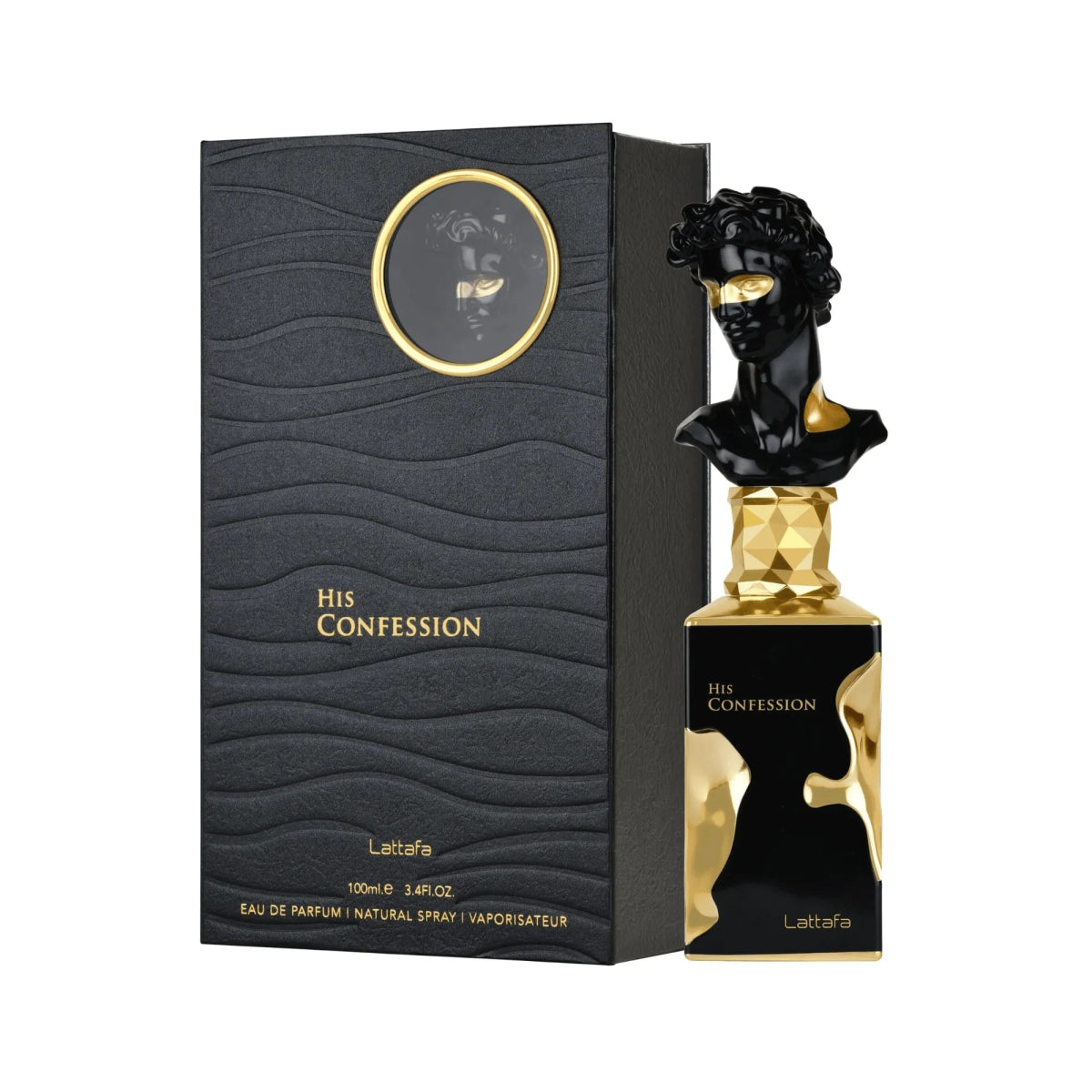 Lattafa His Confession Eau de Parfum 3.4 oz Fragrance for Mens