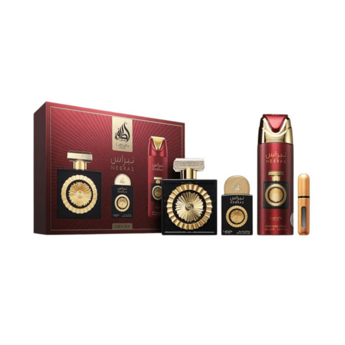 Lattafa 2本セット＋BR540 他おまけ Lattafa Pride Nebras 3-Piece Gift Set Unisex 6290362346586 – 365