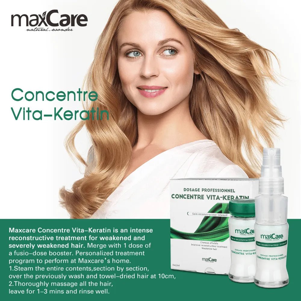 MaxCare Concentre Vita - Keratin Healthy Hair Hair Treatment 12ml x 15pcs 8051414581830