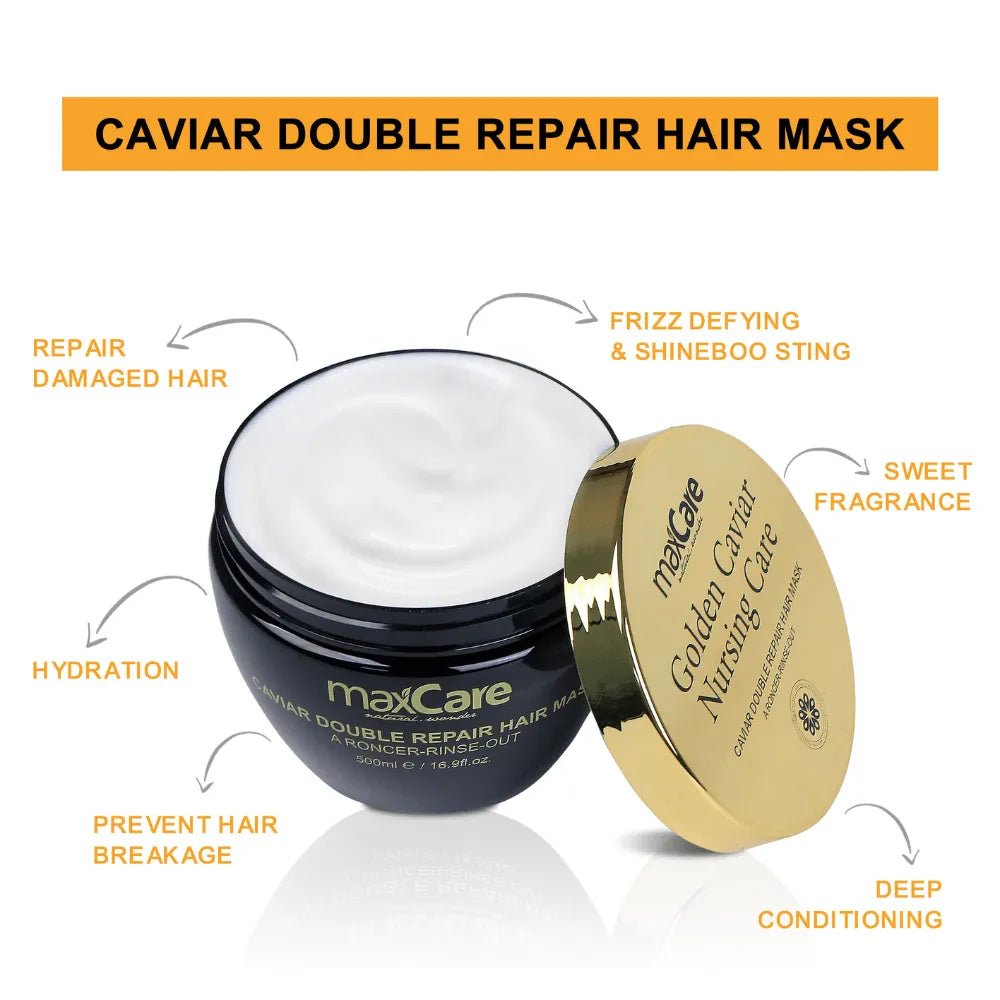 MaxCare MaxCare Golden Caviar Nursing Care Hair Mask 500ml 8052626980254