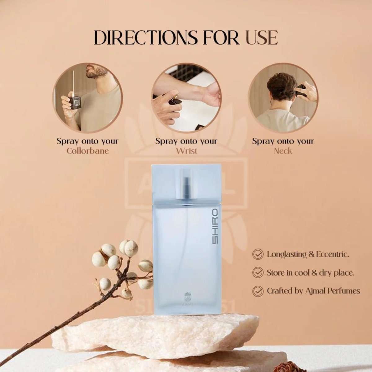Ajmal Shiro Fragrance 3.0 oz 6293708011186
