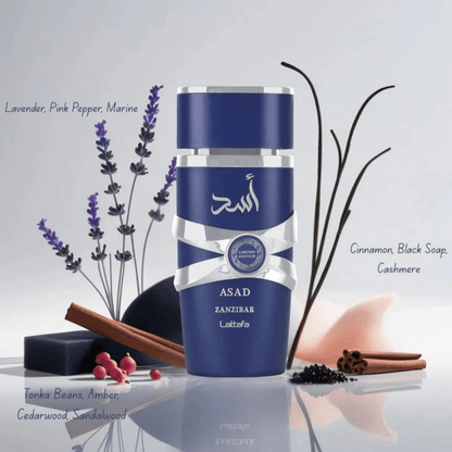 Lattafa Asad Zanzibar Limited Edition Fragrance 3.4 oz 6290362347101
