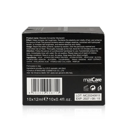 MaxCare Caviar Concentre Vita - Keratin Hair Treatment 12ml x 10pcs 8052626458712