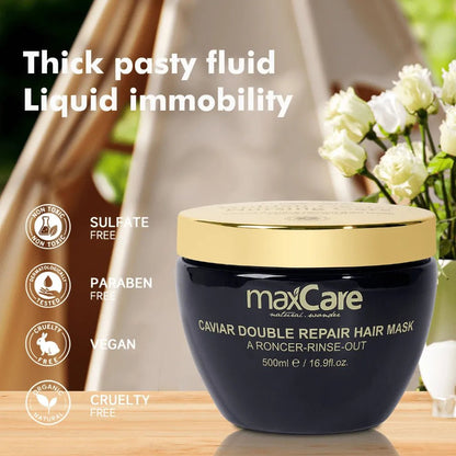 MaxCare MaxCare Golden Caviar Nursing Care Hair Mask 500ml 8052626980254