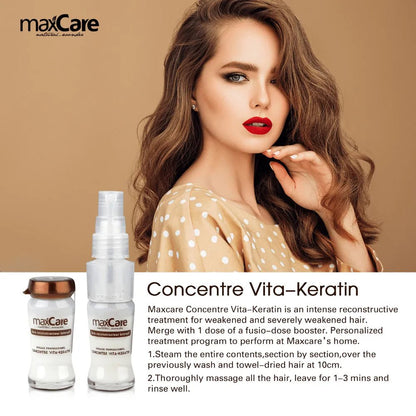 MaxCare Natural Herbal Concentre Vita - Keratin Hair Treatment 12ml x 15pcs 8051414581847